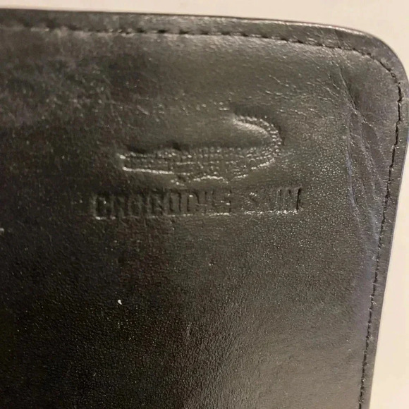 Handmade vintage crocodile black shoulder bag - Picture 12 of 12